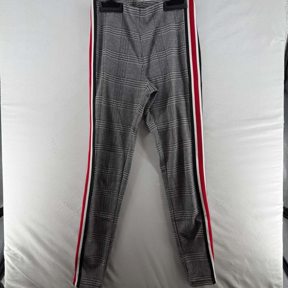 0396 Medium Express Plaid Leggings with Side Stripes